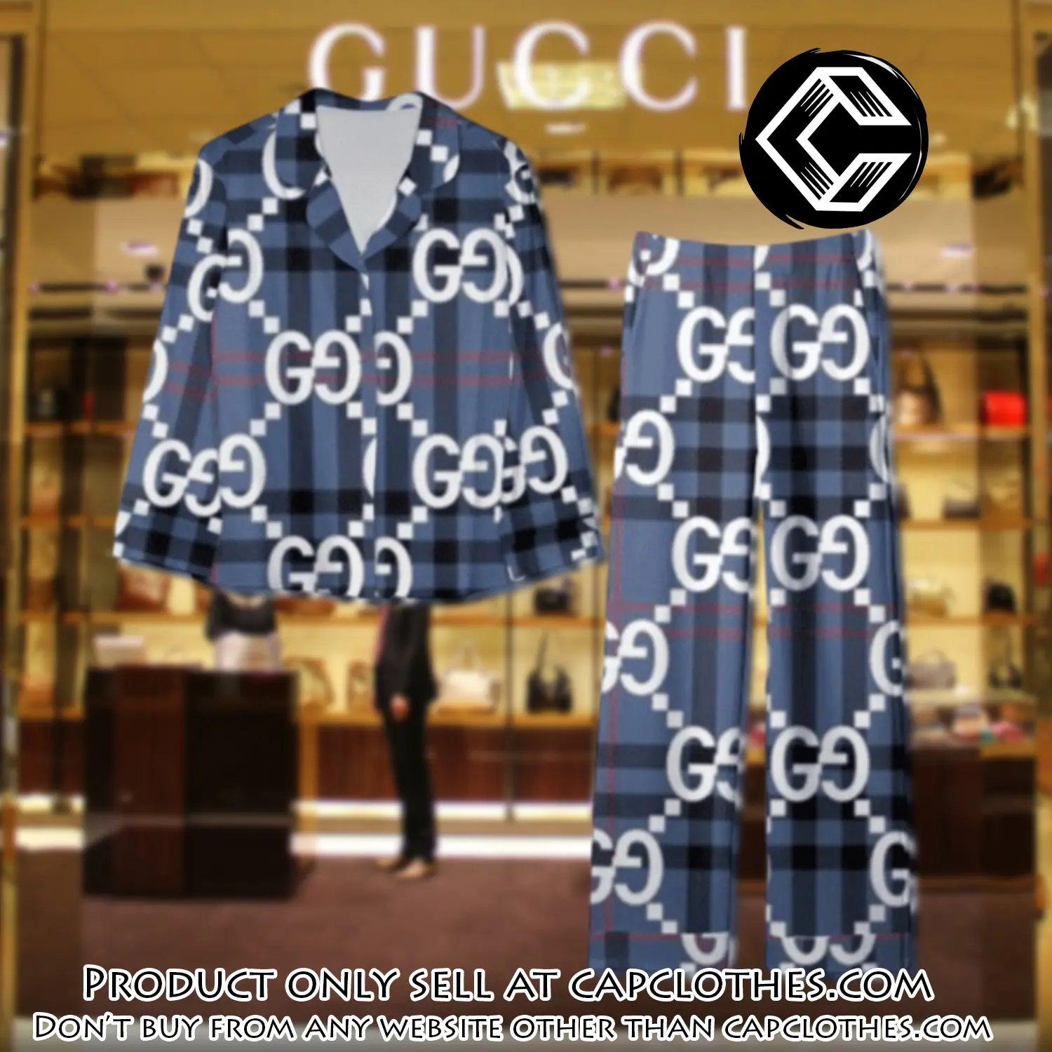 Trending luxury gc satin pajama set pjs1057 cc1812489